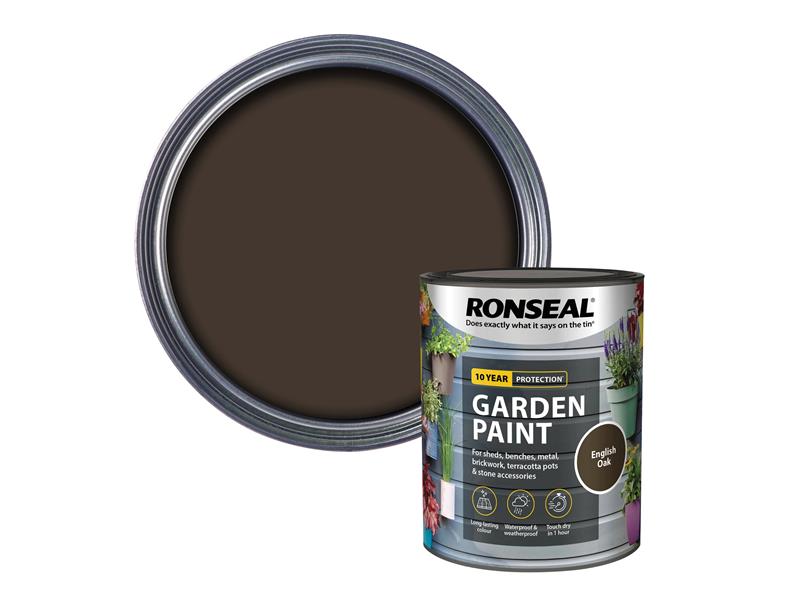 Ronseal Garden Paint 750ml English Oak HiC Stornoway