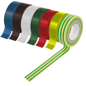 SupaLec PVC Insulation Tapes Green & Yellow 5 Metre Pack 10