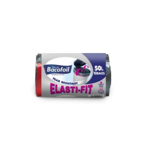 Bacofoil Easy Fit Bin Liner 50l Roll 10