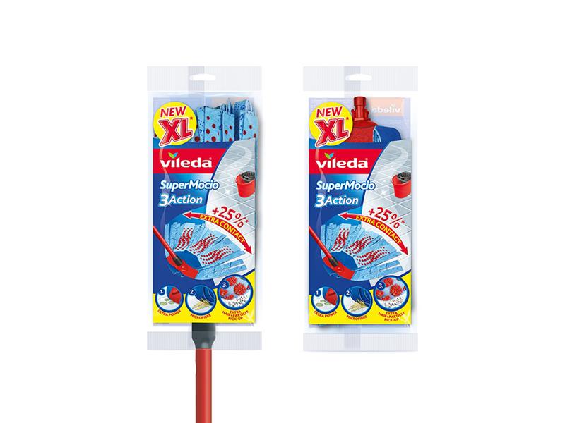 Vileda Supermocio Mop 3Action&Refill