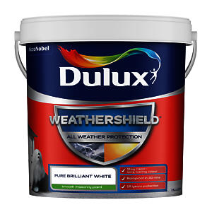 DUL Weathershield Masonry Paint 7.5L Pure Brilliant White