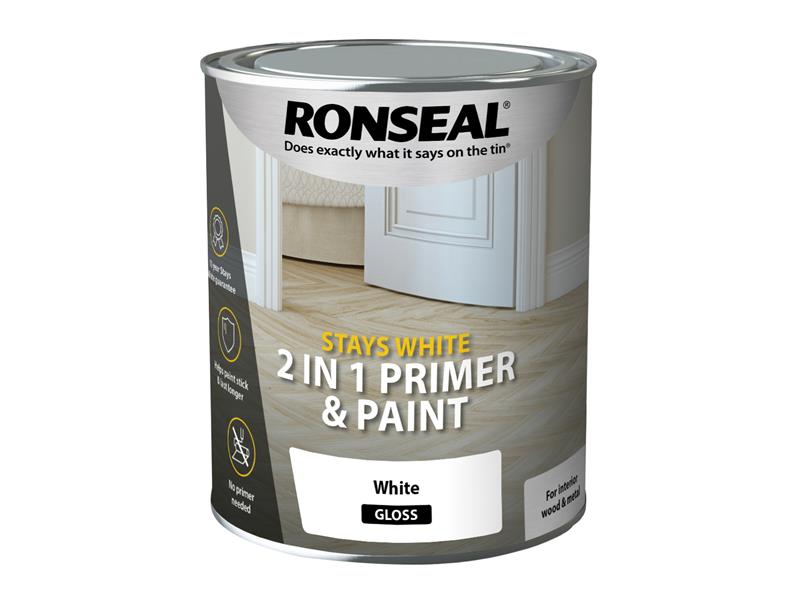 RON Stay White 2in1 Primer & Paint Gloss 750ml