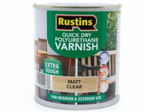 Rustins Polyurethane Matt Varnish 500ml Clear