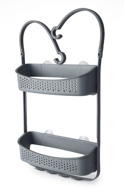 BLU Shower Caddy Double Hanging Grey