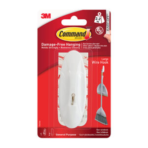 COMM Large Wire Hook White