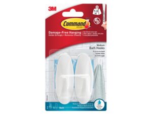 COMM 2pk MED Bath Hooks 17081B