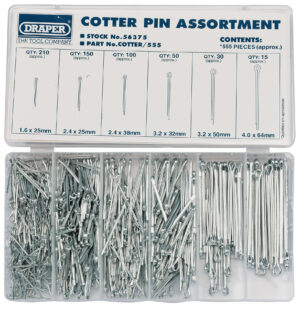 DRAPER COTTER PIN ASSTMNT 555PCS