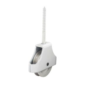 Single Screw-in Pulley White