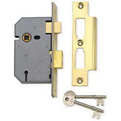 UNI 3 Lever Mortice Sashlock 2277 CHR 2.5"
