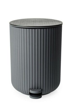 BLU Berkeley Pedal Bin - Grey with Bamboo Lid