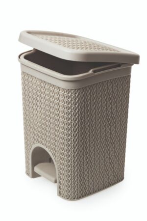 BLU Lace Design 5L Pedal Bin Almond