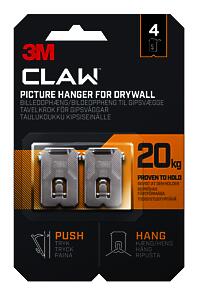 3M Claw Drywall Hanger 20KG 4PK