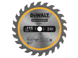 DEW DT20420 TCT Construction Circular Blade 115 x 9.5mm x 24