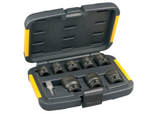 DEW DT7507 Impact Socket Set of 9 Metric 1/2in Drive