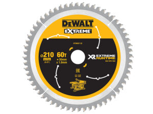 DEW XR FlexVolt Table Saw Blade 210 x 30mm x 60T