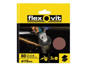 FLEXOVIT Aluminium Oxide Fibre Discs 115mm Extra Coarse 36g