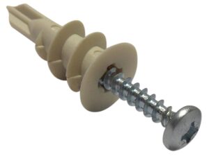 25mm Nylon Plasterboard Speed Plugs Box Of 100