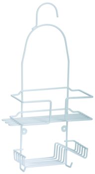 BLU Shower Caddy Plastic Coated White