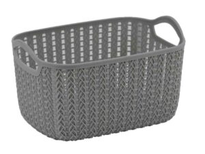 BLU Lace Storage Basket 4L Grey