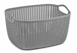 BLU Lace Storage Basket 20L Grey