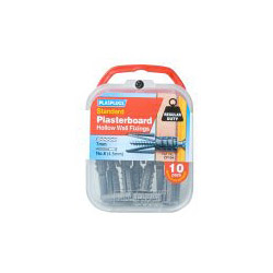 PLAS CF104 Standard Plasterboard Fixings Pack of 10