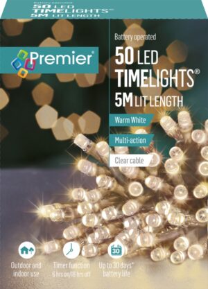 Premier Multi Action Battery Operated TIMELIGHTS 50 LED