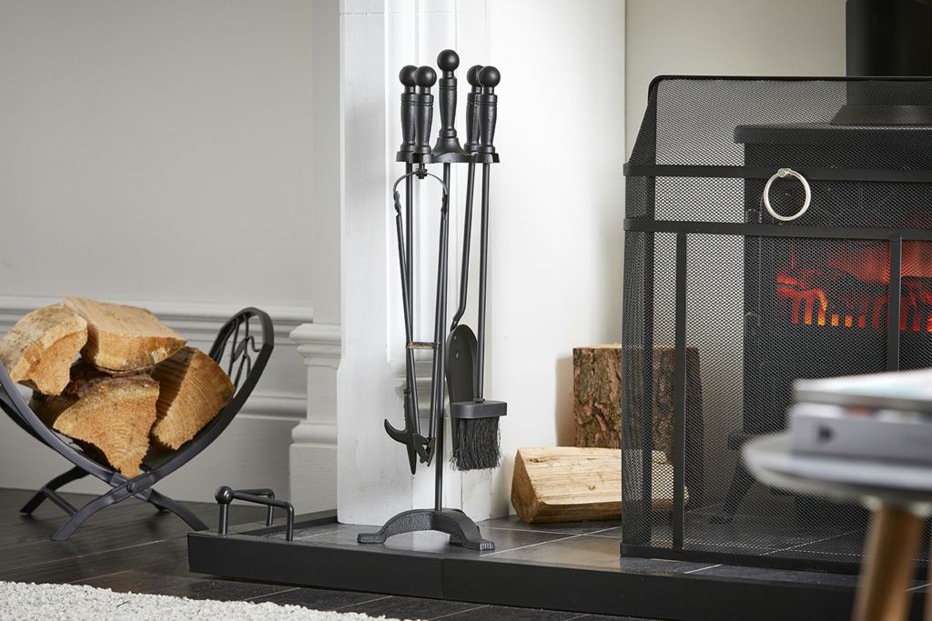Helix Fire Set 5 Piece Ball Fireset Black - HiC Stornoway