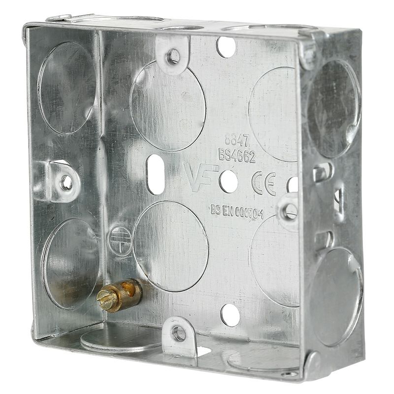 JEGS 1 GANG 25MM METAL BOX (JEGS PRE-PACK) - HiC Stornoway