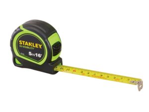 STANLEY 5m (16ft) Hi-Vis Tape
